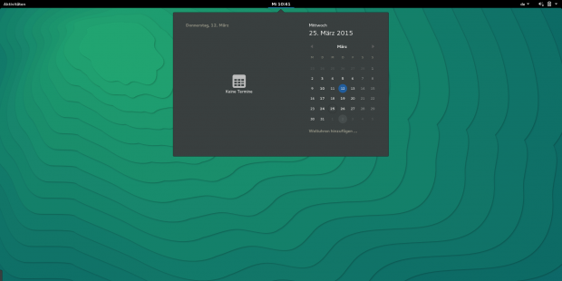 Der Kalender l&auml;sst sich durchsuchen .... (Screenshot: Sebastian Gr&uuml;ner/Golem.de)