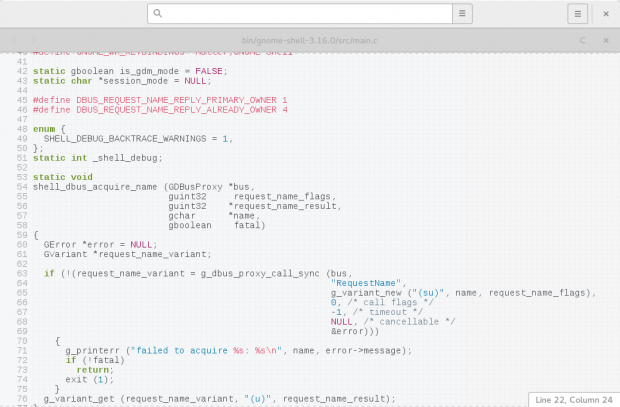 MIt Gnome-Builder steht auch eine Vorschau der IDE bereit. (Screenshot: Sebastian Gr&uuml;ner/Golem.de)