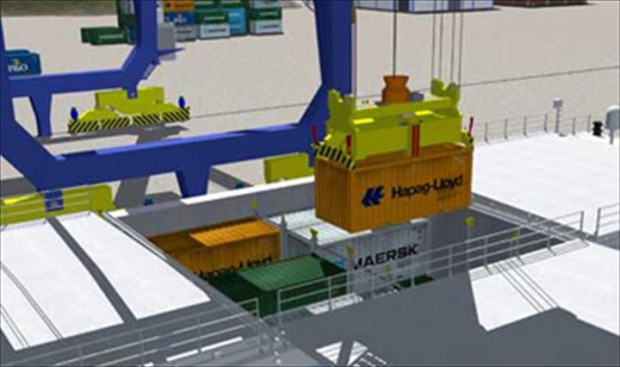 Das Schiff ist 60 Meter lang und kann 100 Standardcontainer transportieren. (Bild: DNV GL)