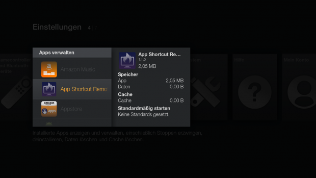 Liste der installierten Apps (Screenshot: Golem.de)