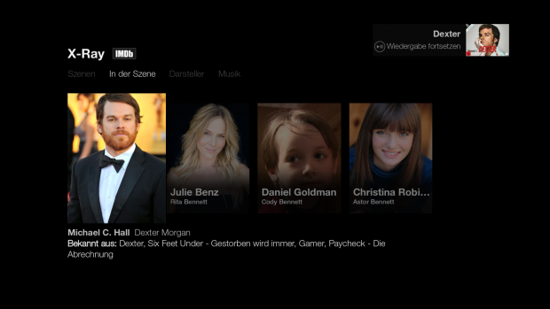 X-Ray-Men&uuml; "In der Szene" in der Fernsehserie Dexter (Screenshot: Golem.de) Anmerkung: Das Standbild wird von Amazon aus rechtlichen Gr&uuml;nden geschw&auml;rzt.