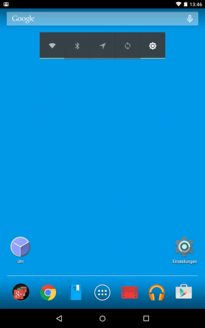 Android 5.1 - Startbildschirm (Screenshot: Golem.de)