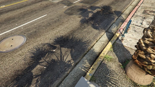 GTA 5 mit mit AMDs Contact Hardening Shadows (Screenshot: Golem.de)