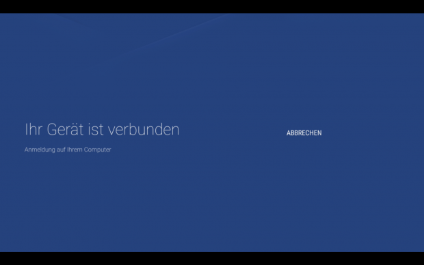 Die Einrichtung des Nexus Players ist nach kurzer Zeit erledigt. (Screenshot: Golem.de)