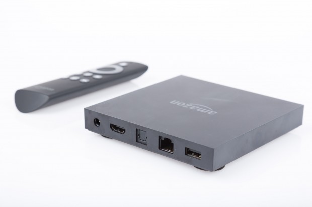 Amazons Fire TV mit Stromanschluss, HDMI-Buchse, digitalem Audio-Ausgang, Ethernet-Port und vollwertigem USB-Anschluss (Bild: Martin Wolf/Golem.de)