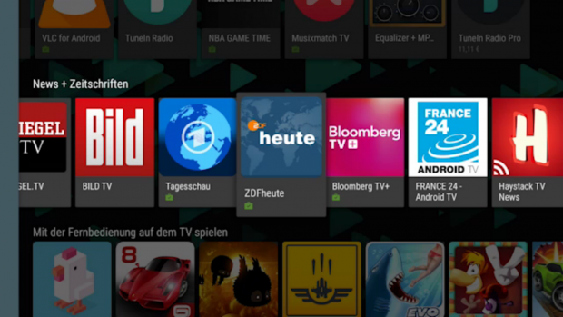Die Apps für die meisten Abo-Streaming-Angebote für Deutschland fehlen. (Screenshot: Golem.de)