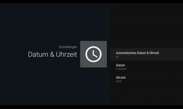 Einstellungsdialog des Nexus Player  (Screenshot: Golem.de)