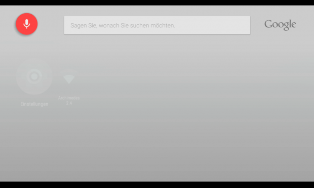 Sprachsuche im Nexus Player funktioniert gut. (Screenshot: Golem.de)