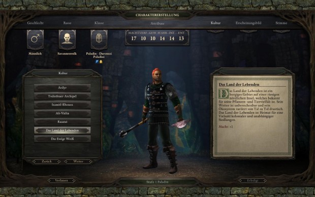 Vor dem Spielstart erstellen wir unseren Helden. (Screenshot: Golem.de)