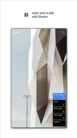 Snapseed 2.0 auf dem iPhone (Bild: Google)