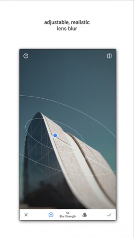 Snapseed 2.0 auf dem iPhone (Bild: Google)