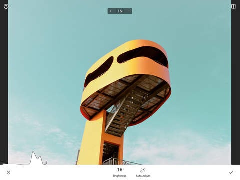 Snapseed 2.0 auf dem iPad (Bild: Google)