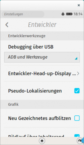 Möchte man über die Firefox-WebIDE Apps auf einem richtigen Handy installieren, muss der Debugging-Modus aktiviert sein.