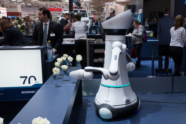 Der Care-O-bot 4 auf der Hannover Messe 2015 (Foto: Werner Pluta/Golem.de)