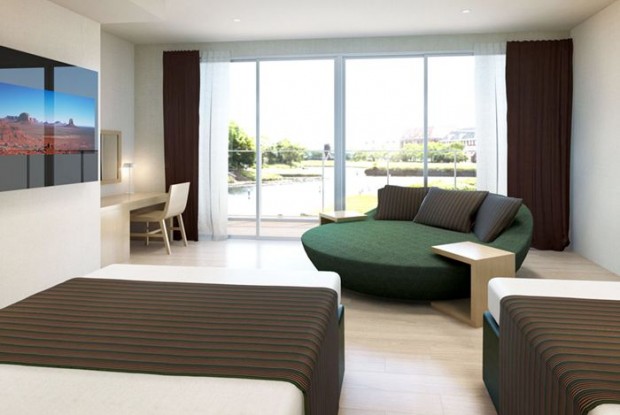 Schlüsselkarten wird es nicht geben: Die Türen werden biometrisch, per Gesichtserkennung, geöffnet. (Bild: Henn-na Hotel)