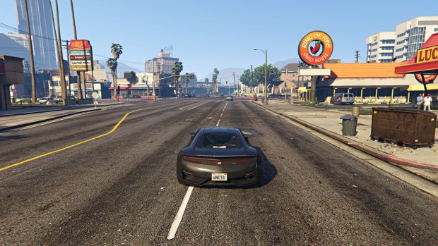 Benchmark-Szene GTA 5 (Screenshot: Golem.de)