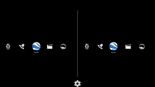 Die Cardboard-App bietet erste Funktionen f&uuml;r Cardboard-Neulinge. (Screenshot: Golem.de)