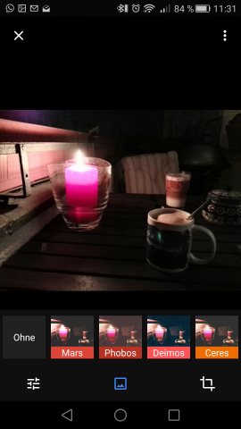 Auch Filter gibt es wieder. Insgesamt sind die M&ouml;glichkeiten aber sehr viel weniger detailliert als bei der Vorg&auml;nger-App. (Screenshot: Golem.de)