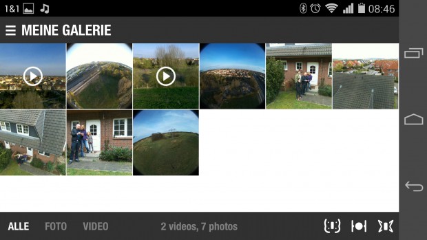 Galerie&uuml;bersicht der App (Screenshot: Golem.de)