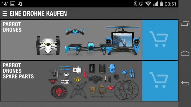 Im Shop k&ouml;nnen weitere Drohnen gekauft werden. (Screenshot: Golem.de)