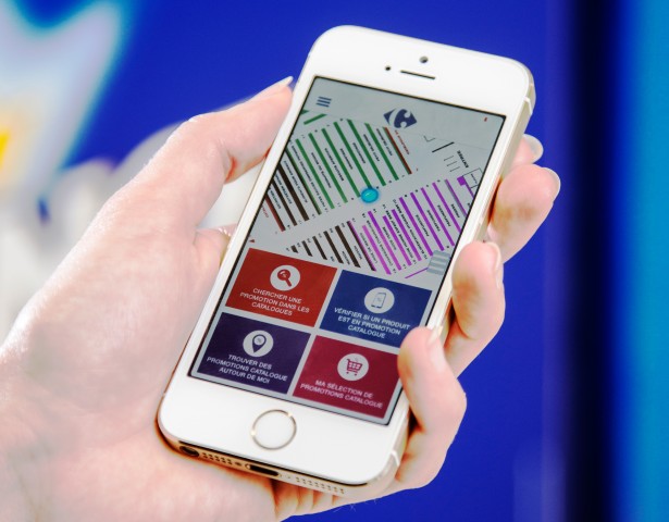 Philips LED-Indoor-Navigation im Supermarkt (Bild: Philips)