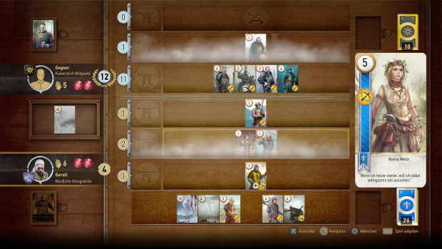 In Kneipen wartet ein (optionales) Sammel-Kartenspiel. (Screenshot: Golem.de)