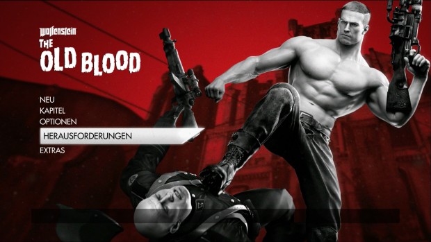 Das Hauptmenü von The Old Blood