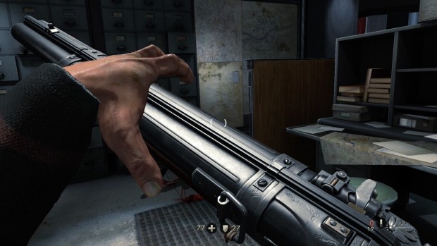 Die Schrotflinte hat eine sehr martialische Nachladeanimation.