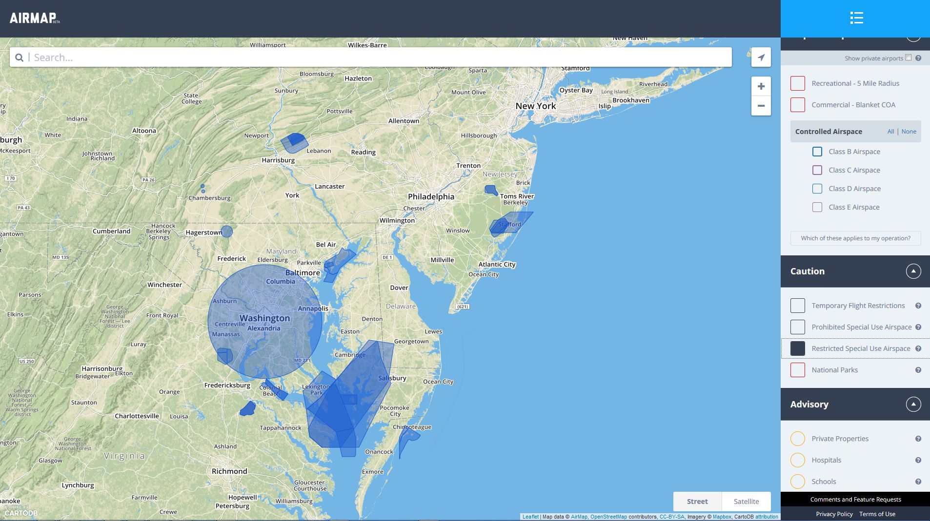 Drohnen: Airmap zeigt, wo Drohnen fliegen dürfen - Golem.de