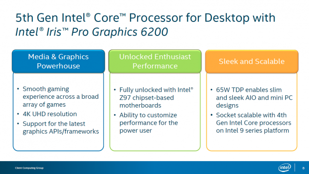 Details zu Broadwell mit Iris Pro Graphics (Bild: Intel)