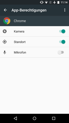 In Android M lassen sich einzelne Berechtigungen f&uuml;r eine App entziehen.(Screenshot: Golem.de)