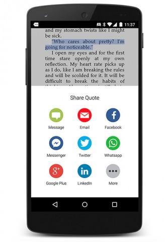 Auch Zitate lassen sich verschicken. (Bild: Amazon)