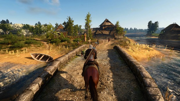 Benchmark-Szene The Witcher 3 (Screenshot: Golem.de)