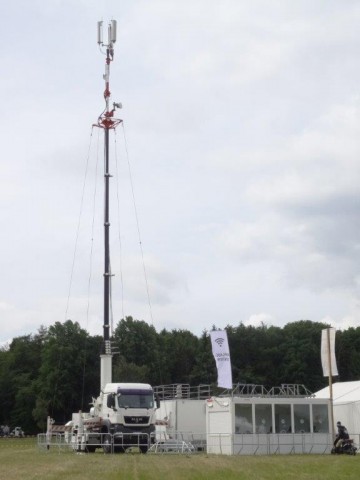 Antenne voll ausgefahren (Bild: Deutsche Telekom)