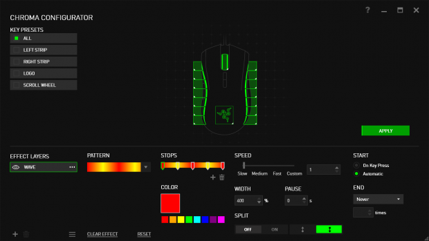 Razer Mamba im Synapse-Treiber (Screenshot: Golem.de)