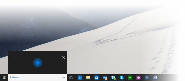 Windows 10 - Cortana mit Tastenk&uuml;rzel Win+C aufrufbar (Bild: Microsoft)