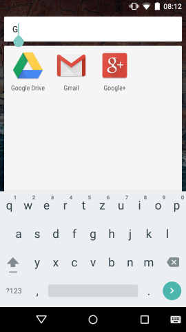 Das Suchfeld in der App-Übersicht ist jetzt direkt erreichbar. (Screenshot: Golem.de)