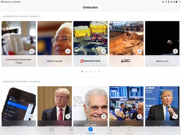 Apple News App (Bild: Apple/Screenshot: Golem.de)