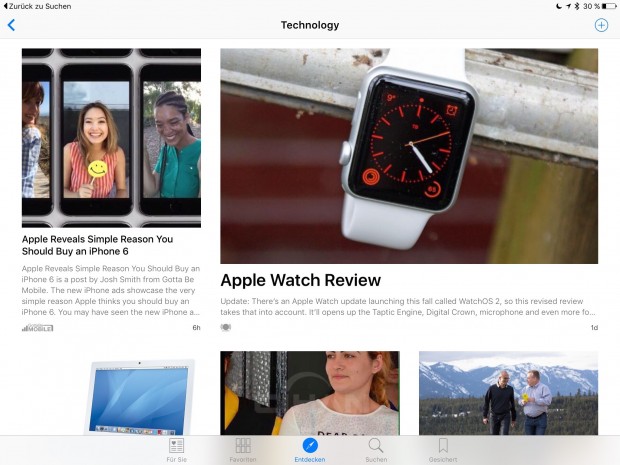 Apple News App (Bild: Apple/Screenshot: Golem.de)