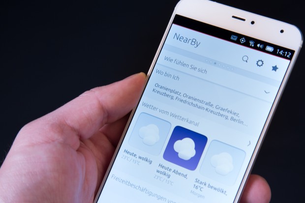 Der Nearby-Scope gibt dem Nutzer Informationen &uuml;ber seine Umgebung. (Bild: Martin Wolf/Golem.de)