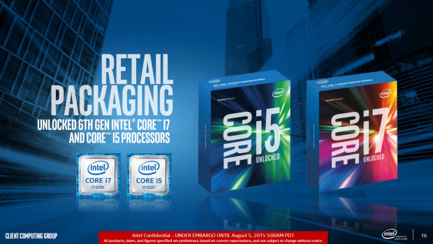Neue Boxed-Verpackungen für Skylake (Bild: Intel)