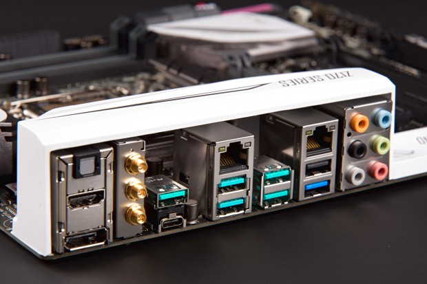 Asus verbaut sechs USB-3.1-Ports, einen davon als Typ C. (Foto: Martin Wolf/Golem.de)