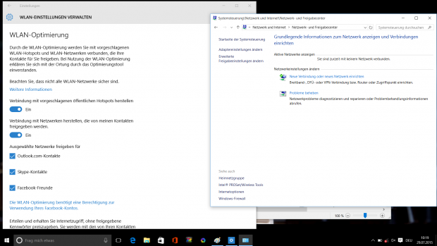 Hier konnte Microsoft Modern UI und die klassische UI bisher nicht vereinen. (Screenshot: Golem.de)