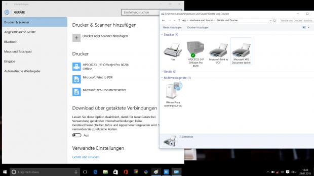 Vor allem bei der Ger&auml;teverwaltung f&auml;llt das auf. (Screenshot: Golem.de)