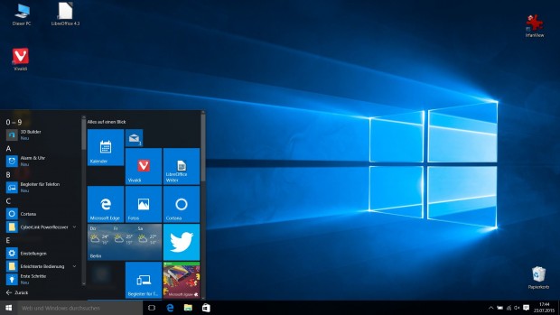 Die Liste aller Programme im linken Bereich des Startmen&uuml;s (Screenshot: Golem.de)