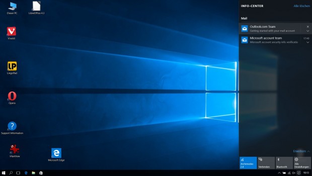 Die vier Standard-Schnelleinstellungen ... (Screenshot: Golem.de)
