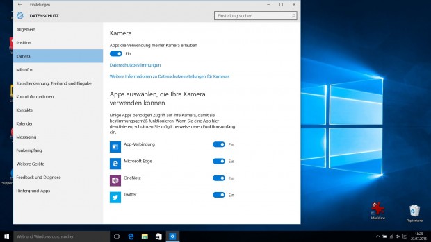 Windows 10 (Screenshot: Golem.de)