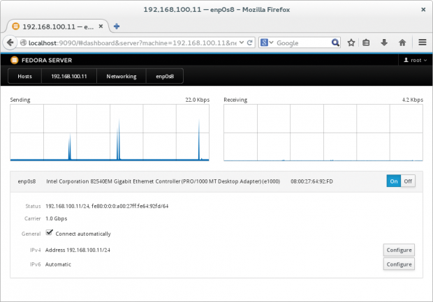 &Uuml;ber den Button &raquo;Configure&laquo; (hier unter dem &auml;lteren Cockpit 0.27) lassen sich DNS-Server und Routing einrichten. (Bild: Screenshot Linux Magazin)