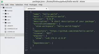 Die Datei package.json liegt im Wurzelverzeichnis eines Pakets und enth&auml;lt Metadaten wie den Pfad zur ausf&uuml;hrbaren Datei und die Versionsnummer.  (Bild: Kristian Ki&szlig;ling - Linux Magazin)