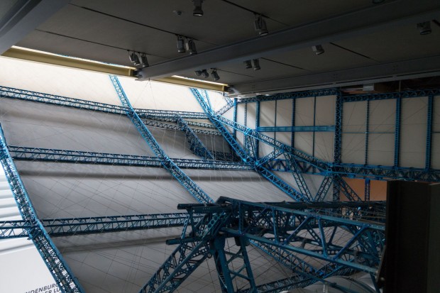 So sah die Tragstruktur des Starrluftschiffs aus. (Foto: Werner Pluta/Golem.de)